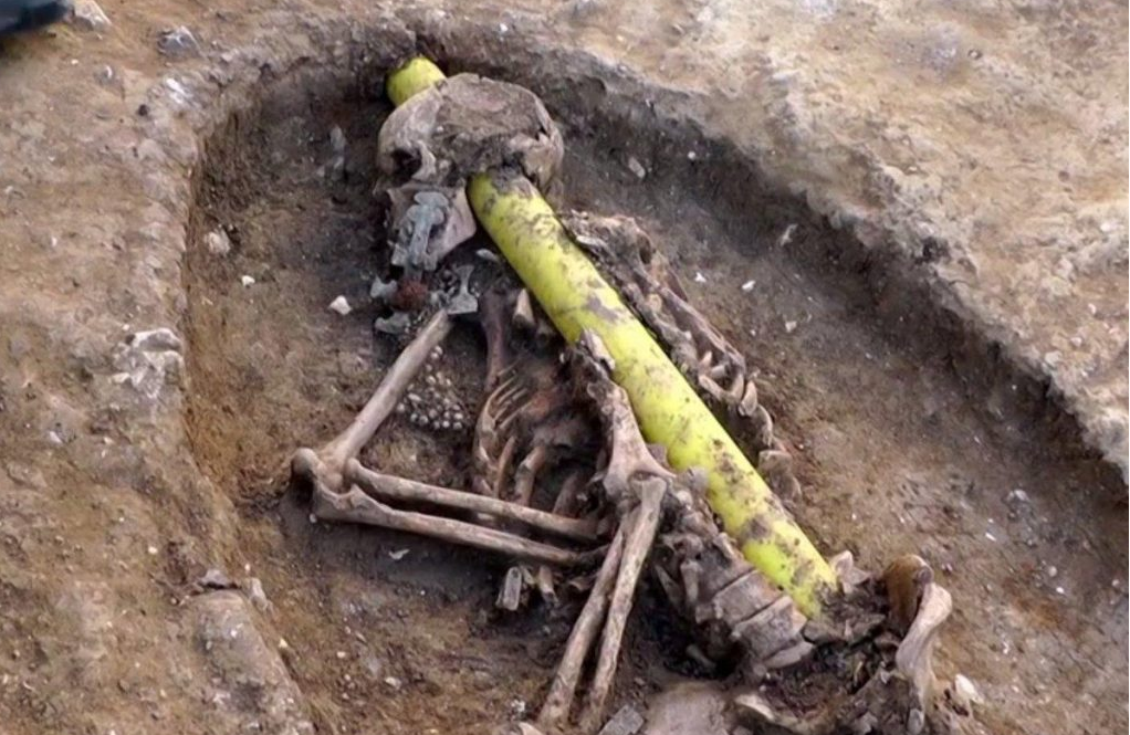 Delve Into The Secrets Of The Anglo-Saxon Cemetery With The Mystery Of The Skeleton Skewered By A Gold Bar From The Bottom To The Head..